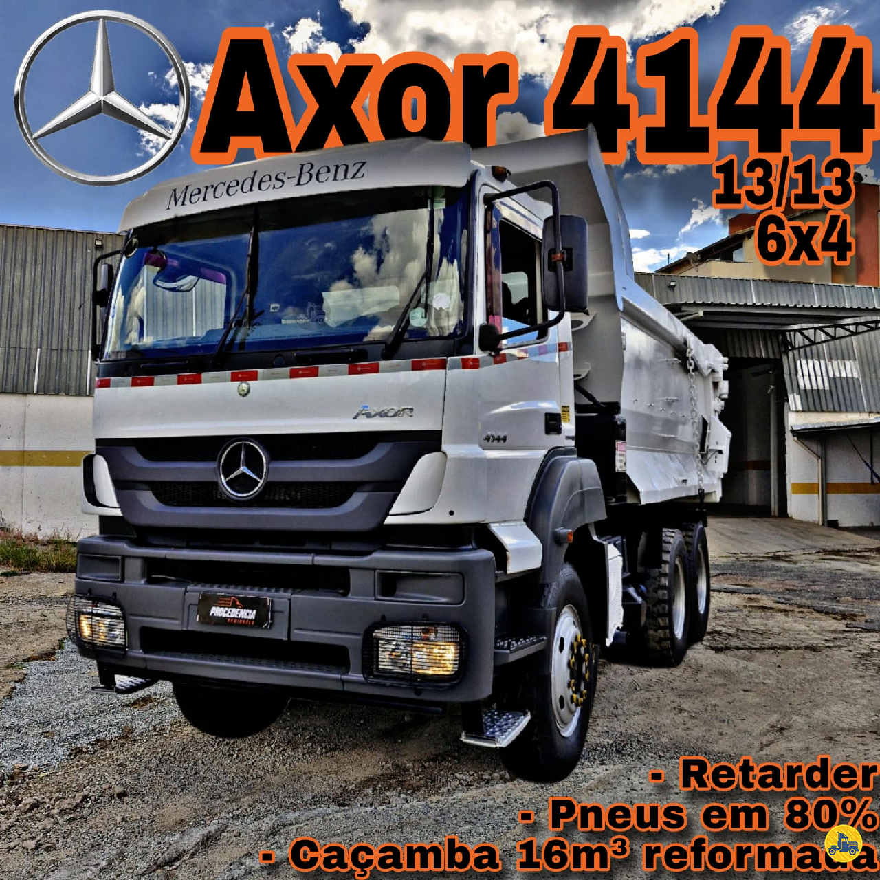 CAMINHAO MERCEDES-BENZ MB 4144 Caçamba Basculante Truck 6x4 Procedência Caminhões CONTAGEM MINAS GERAIS MG